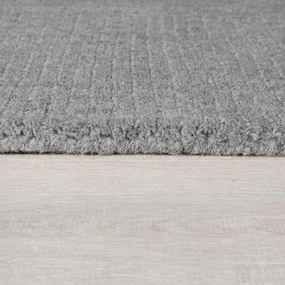 Сиво-бежов ръчно изработен вълнен килим 120x170 cm Border – Flair Rugs