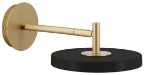 Черна LED затъмняваща се стенна лампа ø 15 cm Asteria Wall Short – UMAGE