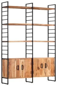284416 vidaXL Библиотека с 4 нива, 124x30x180 см, акация масив