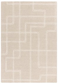 Бежов ръчно изработен вълнен килим 200x300 cm Ada – Asiatic Carpets