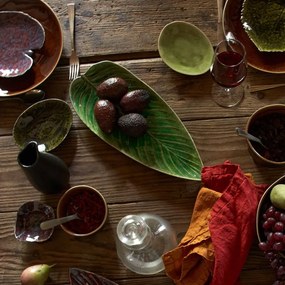 Зелена керамична чиния за сервиране Riviera, 40 x 17 cm - Costa Nova