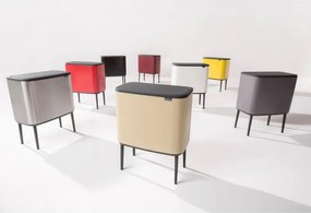 Кош за боклук Brabantia Bo Touch 651105, 36 л, Плавно и безшумно отваряне, Голям отвор, Сив