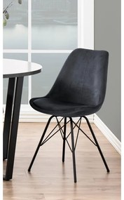 Черно-сив трапезен стол Eris - Actona