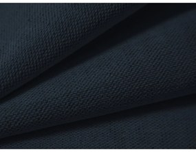 Тъмносиньо двойно легло 180x200 cm тапицирано с място за съхранение с включена подматрачна рамка Campi – Cosmopolitan Design