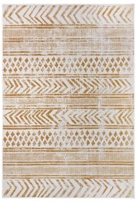 Външен килим в бял цвят и жълта охра 120x170 cm Biri – NORTHRUGS