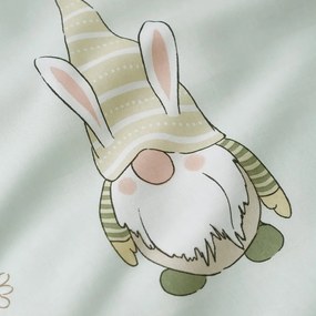 Светлозелено единично спално бельо 135x200 cm Spring Gonks – Catherine Lansfield