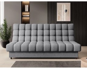 Сив шенилов сгъваем/с място за съхранение диван 197 cm Clareta – ELTAP