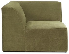 Зелен велурен диван модул Sting - Scandic