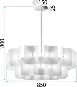 Пендел LED APP1671-1CP White