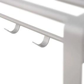 Сиво-бежова метална стенна закачалка с рафт Rex - Spinder Design