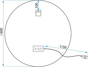 Огледало LED SOFT 60