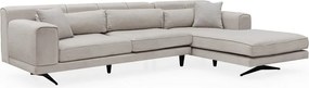 Светлобежов ъглов диван , десен ъгъл Jivago - Artie