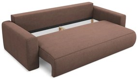 Розов разтегателен диван с място за съхранение 238 cm Kapua – Makamii