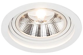 Кръгъл вграден прожектор бял регулируем - Chuck 111