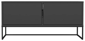 Черна маса за телевизор с метални крака Lipp - Tenzo