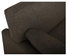 Кафяв сгъваем ъглов диван (десен ъгъл) Janson – Scandic