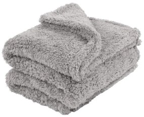 Плюшено одеяло в сиво, 130 x 170 cm Teddy - Tiseco Home Studio