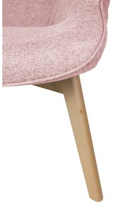 Светлорозов фотьойл с табуретка Niko – Ropez