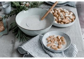 Ленена кърпа за съдове 45x65 cm Thin Black Stripes – Linen Tales