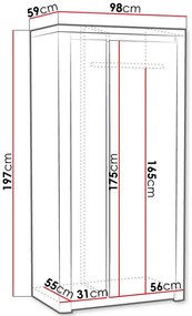 Гардероб Livinio L1 2-door