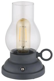 Globo 58016A - LED настолна лампа PETRO 1W/3,7V 1200 mAh, антрацит