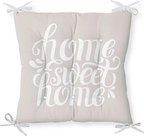Възглавница за сядане от памучна смес Home Sweet Home, 36 x 36 cm - Minimalist Cushion Covers