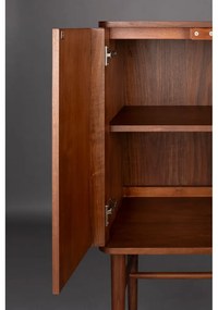 Кафяво шкафче от декор от орех с плъзгащи се врати 62x125x45 cm Morrison – Dutchbone