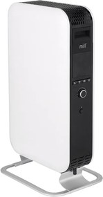 Маслен радиатор Mill Gentle Air WiFi OIL1500WIFI3, 1500W, 5-35C, Mill Heat технология, LED дисплей, Wi-Fi, Bluetooth, Бял