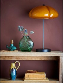 Настолна лампа в цвят жълта охра със стъклен абажур (височина 46,5 cm) Kinoko – Bloomingville