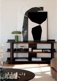 Конзолна маса с дъбов плот в тъмно естествен цвят 43x150 cm Kilian – Rowico
