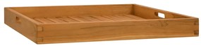 315458 vidaXL Поднос за сервиране, 60x60 см, тиково дърво масив