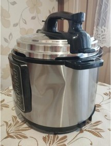 Втора ръка: Мултикукър под налягане Oliver Voltz OV51985I6, 1000W, 9 програми, 6L, 70kPa, 24ч таймер, Инокс
