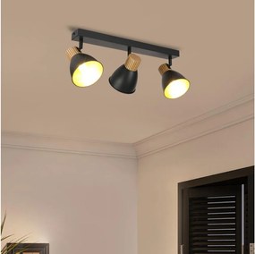 Brilagi - Точково осветително тяло ODENSE 3xE14/10W/230V дърво/черно