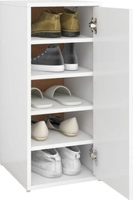 Шкаф за обувки, бял, 32x35x70 см, ПДЧ