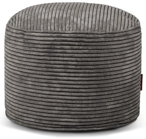 Тъмносив пуф от рипсено кадифе Mini – SLOWDOWN