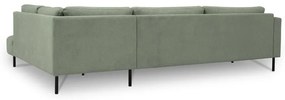 Зелен ъглов диван (десен ъгъл) Hero – Scandic
