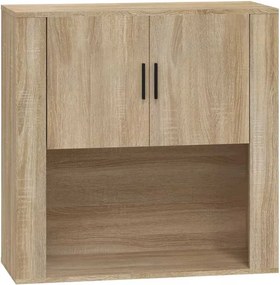 816587 vidaXL Стенен шкаф, дъб сонома, 80x33x80 см, инженерно дърво