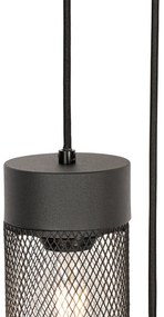 Индустриално висящо осветление черно 3-светлина - Jim