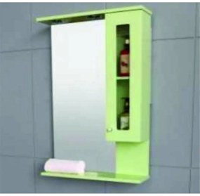 Огледален шкаф 1048 - 55 G МИЗИЯ МИНИ ЗЕЛЕН, 55x15x80см