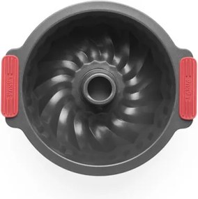 Форма за печене Lekue 1009476, Ø26.5 см, Керамично незалепващо покритие, Карбонова стомана, От +4°C до +240°C, Черен/Червен