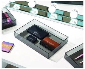 Матово черен органайзер за козметика за баня от рециклирана пластмаса - iDesign