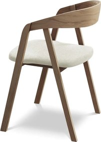 Кремав трапезен стол от масивна дървесина Erika – Makamii