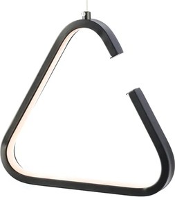 Полилей Line LED triangle-Черен