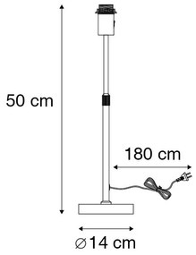 Модерна настолна лампа стоманена регулируема - Parte