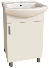 Долен шкаф за баня ICP 4535 NEW, PVC, бял, с умивалник, 45x35x85см