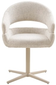 Кремави тапицирани трапезни столове в комплект с подлакътници 2 бр. Dover – House Nordic