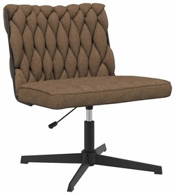 4105407 vidaXL Въртящ се офис стол, таупе, текстил