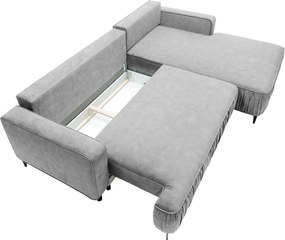 Ъглов диван Lavar-Розово-Ляв