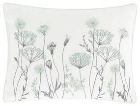 Бяла и зелена възглавница , 30 x 40 cm Meadowsweet Floral - Catherine Lansfield
