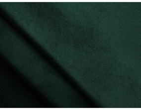 Тъмнозелено кадифено двойно легло 140x200 cm тапицирано с място за съхранение и включена подматрачна рамка Hiko – Makamii